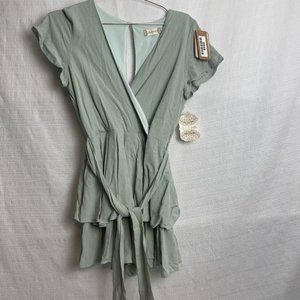 NWT Altar'd State Size Small Green Poly Blend Dress #949